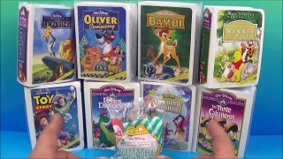 1997 WALT DISNEYS MASTERPIECE COLLECTION SET OF 9 McDONALDS HAPPY MEAL KIDS TOYS VIDEO REVIEW