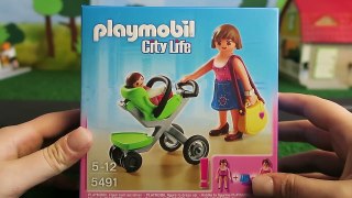 Unboxing PLAYMOBIL CITY LIFE 5491 (Mama mit Kinderwagen)