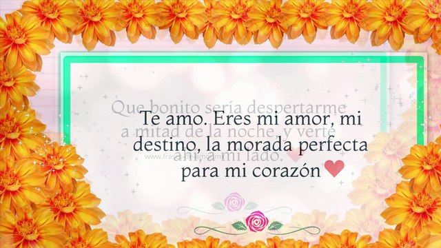 Solo para ti eres mi mejor historia y la mas hermosa te amo