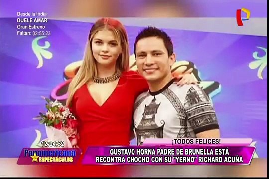 Brunella Horna asegura que Richard Acuña se lleva de maravilla con su familia