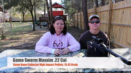 Gamo Swarm  .22 Takes On Paintballs With Airgun Angie VS. Edmund