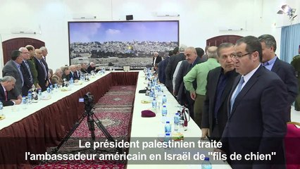 Abbas traite l'ambassadeur US en Israël de "fils de chien"