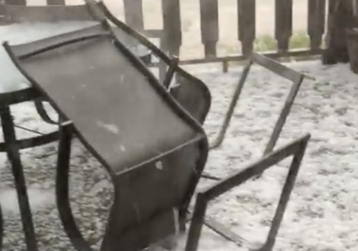 Hail Storm Pounds Mississippi Ranch
