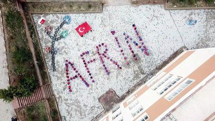 Öğrencilerden anlamlı ‘Afrin’ mesajı