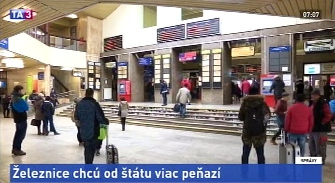 ZSSK chce od štátu viac peňazí