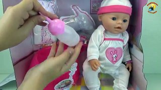 Baby Warm – обзор куклы. Кушает, плачет и купается (аналог Baby Born) / Toys for girl. Videos Doll