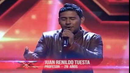 Juan Renildo Tuesta  cautiva a los jueces del Factor X Bolivia 2018