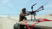 Marines Use Experimental Drones To Storm Beach And Deliver MRE Meals