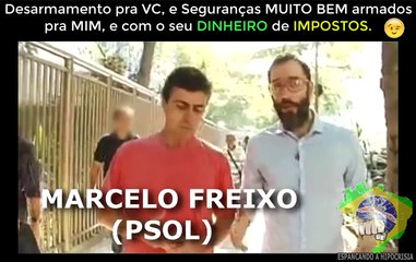 Hipocrisia do Marcelo Freixo sobre o desarmamento civil