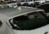 Severe Hailstorm Wrecks Cars in Dealership Lot in Cullman, Alabama