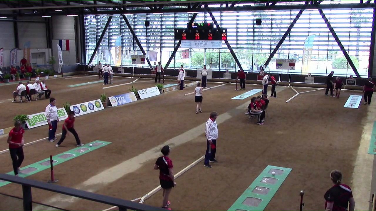 Premier tour, tir rapide en simple, finale N1F Les Filias contre Romans, N1 Bièvre Isère contre Satolas, France Clubs 2018, Balaruc-les-Bains 2018