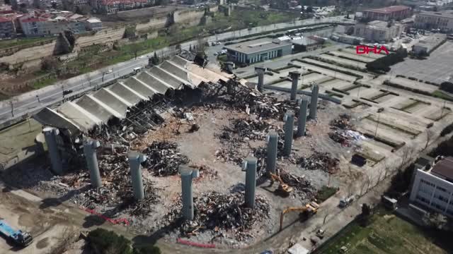 Abdi İpekçi Spor Salonunda Yıkım Tamamlanmak Üzere