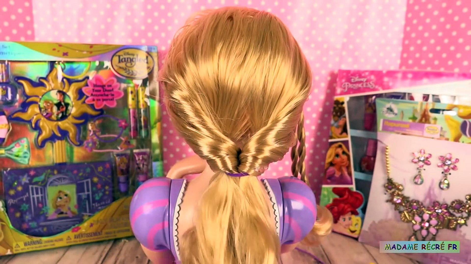 Raiponce Tête à Coiffer Accessoires de Princesse ♥︎ Rapunzel Deluxe Styling  Head - video Dailymotion