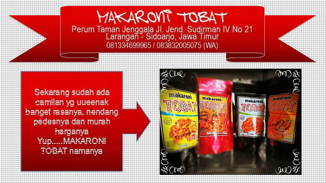 MODAL MINIM BISA SUKSES BESAR !!! - 083832005075 - grosir makaroni pedas bandung