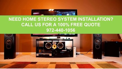 Audio Sound System Near Me Dallas Tx 972-440-1056