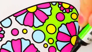 Coloring Pages Easter Egg Surprise with Flowers - Videos for Kids - Fun Art Activities