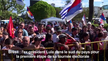 Brésil: Lula lance sa campagne électorale dans le sud du pays
