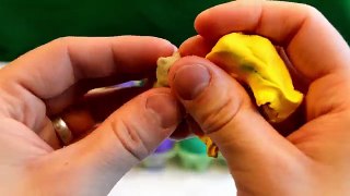 Learning animals with play doh - Play doh animal farm suprise eggs