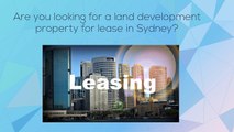 Land development property for lease in Sydney