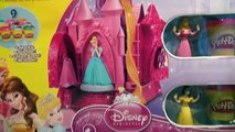 Play Doh Disney Prettiest Princess Castle Playset Belle Cinderella Aurora Playdough Design Dress