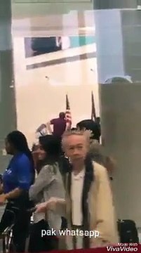 Shahid Khaqan Abbas sahab . At american airport.