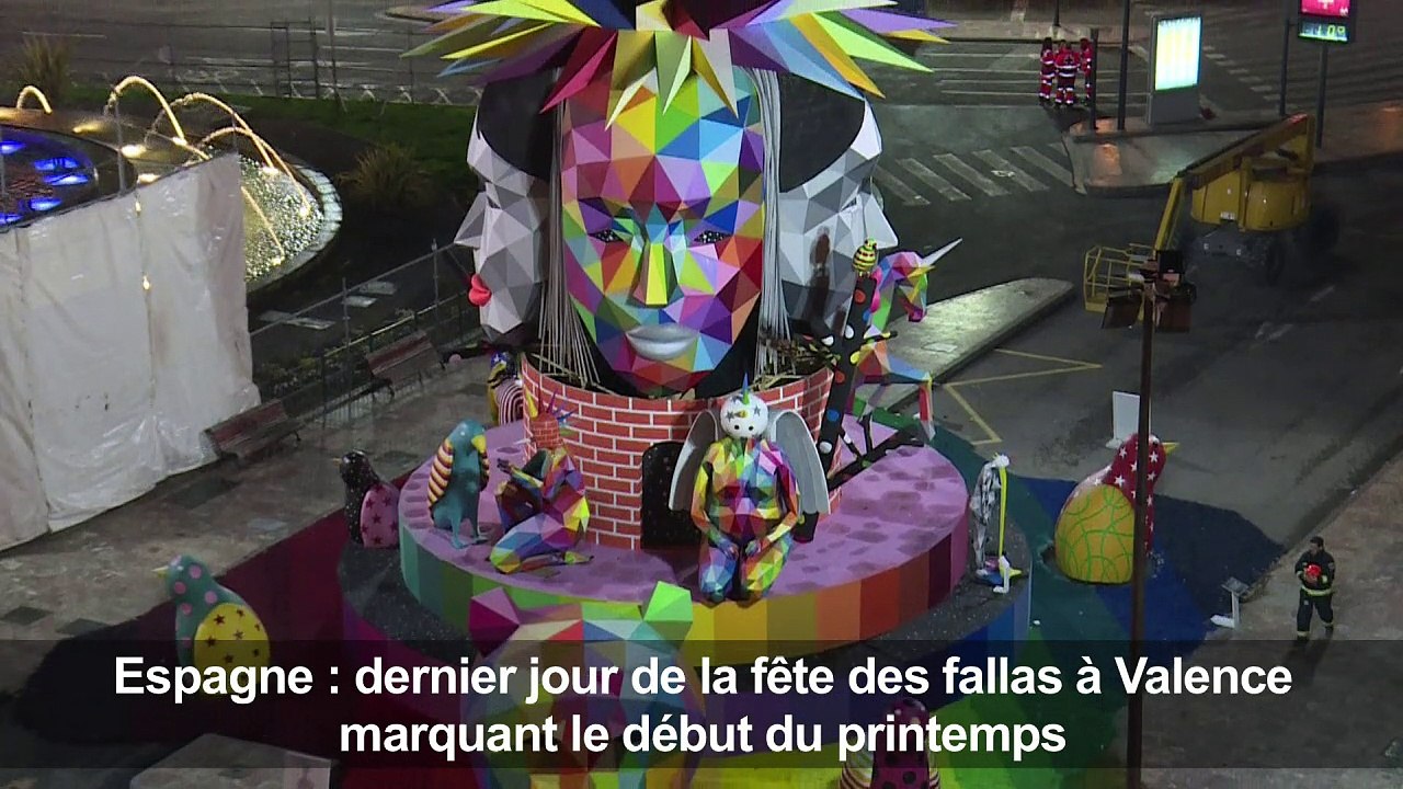 Espagne: les fallas de Valence brûlées pour fêter le printemps
