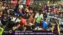 Truk Tabrak 5 Motor dan 2 Rumah di Brebes, 6 Orang Tewas