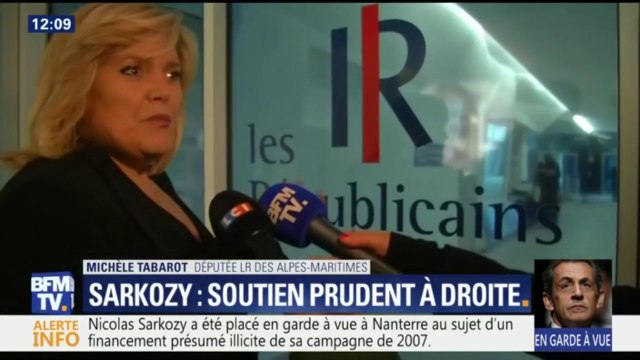 Sarkozy en garde à vue: C'est l'occasion peut-être de clarifier certaines choses, certaines rumeurs , réagit Tabarot (LR)