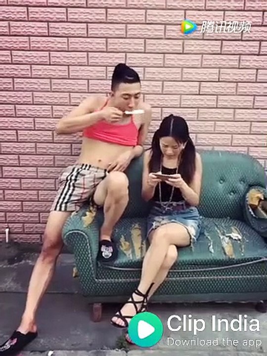 Funny clip of Chinese boy and Girl - Dailymotion