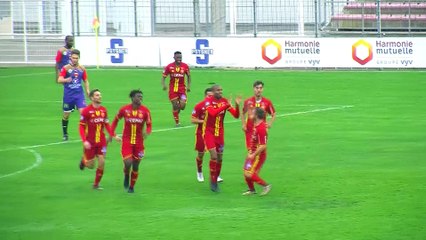 Eric Chelle, entraîneur du FCM et Paul Alo'o Efoulou, joueur