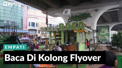 #1MENIT | Baca Buku Di Kolong Flyover