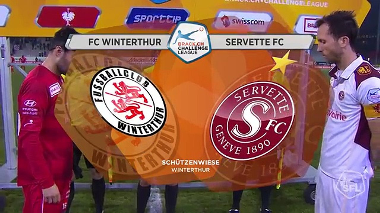 Winterthur 1:1 Servette (Switzerland. Challenge League. 19 March 2018)