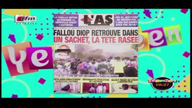 RUBRIQUE REVUE DES TITRES avec CHERIF DIA dans Yeewu Leen du 20 Mars 2018