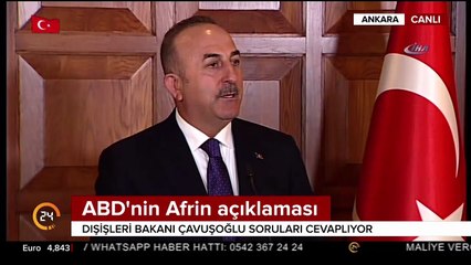 Descargar video: Türkiye'den Afrin açıklaması: Terör örgütü ABD´yi tehdit ediyor