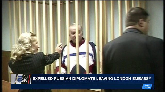 i24NEWS DESK | Expelled Russia diplomats leaving Embassy | Tuesday, March 20th 2018