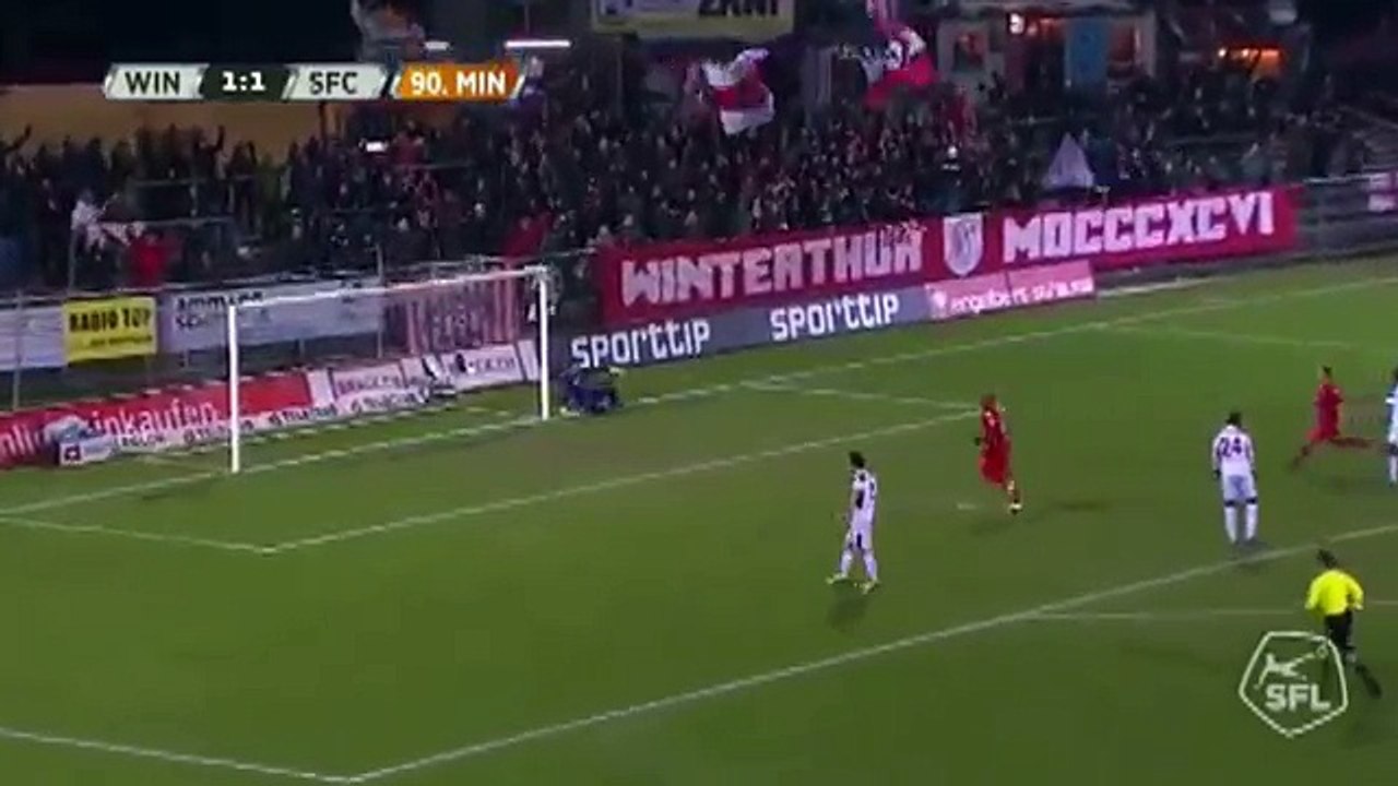 Winterthur 1:1 Servette (Switzerland. Challenge League. 19 March 2018)