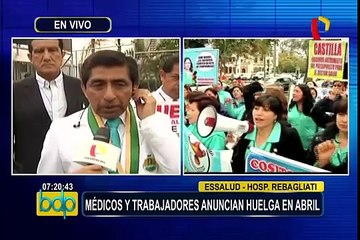 EsSalud: 11 millones de asegurados resultarían afectados por huelga indefinida