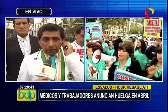 EsSalud: 11 millones de asegurados resultarían afectados por huelga indefinida
