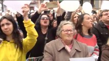 Multitudinaria manifestación en Huelva contra la derogación de la prisión permanente revisable