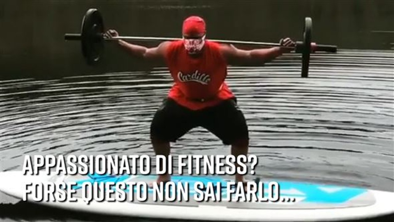 Workout su ghiaccio? Tutto si può fare con lui...