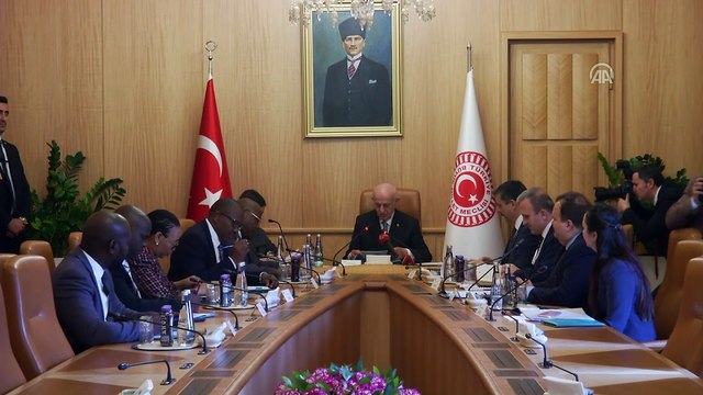 TBMM Başkanı Kahraman, Lesoto Dışişleri ve Uluslararası İlişkiler Bakanı Makgothi'yi kabul etti - TBMM