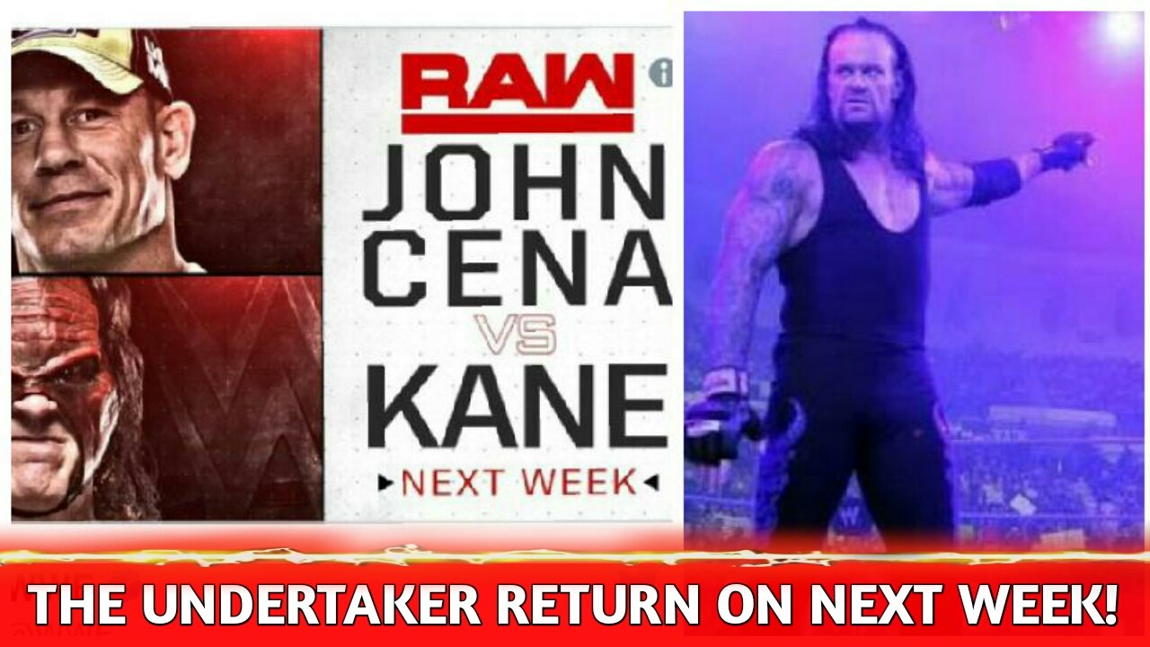 The Undertaker Returns On Next Week ? Big Match Confirmed For Next Raw !When Undertaker Returns?