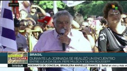 Brasil: Lula inicia caravana en compañía de Correa, Mujica y Rousseff