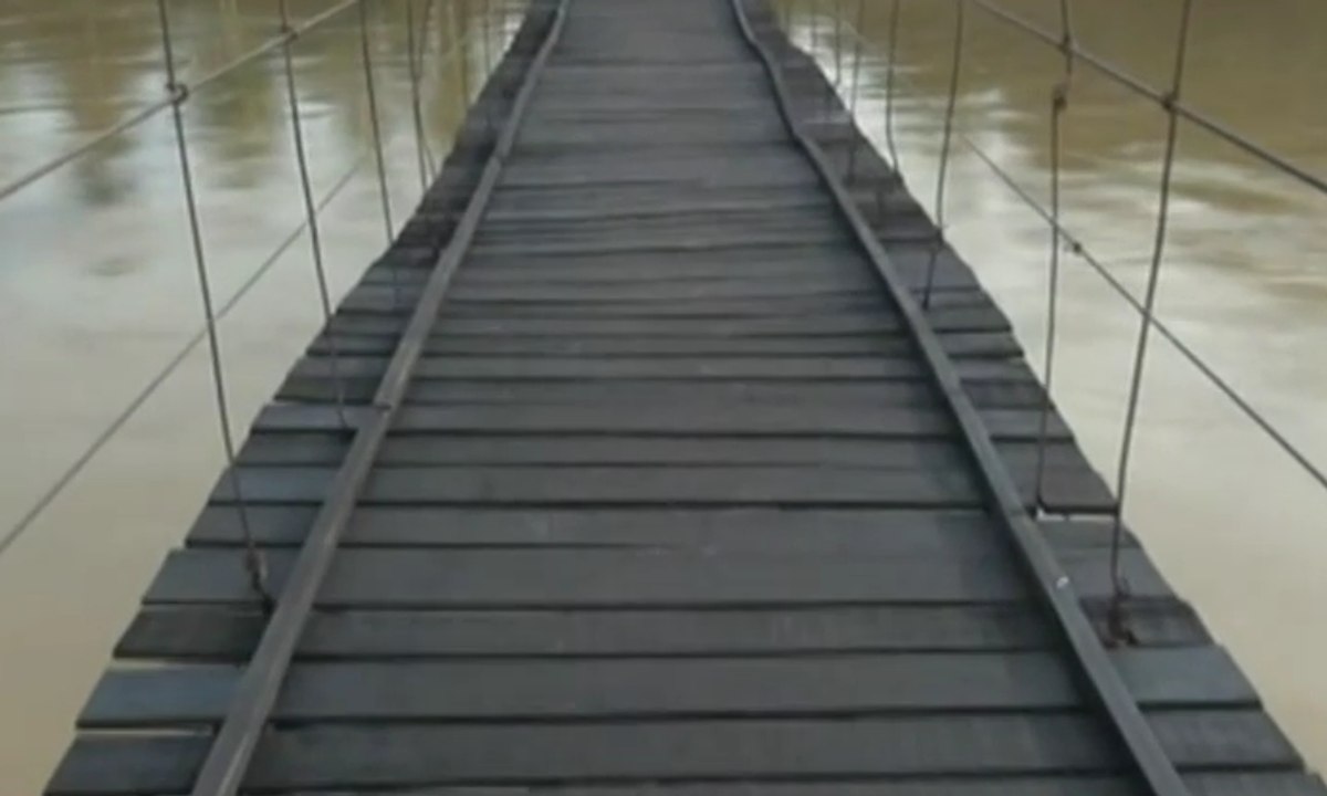 2 Tahun Rusak,Jembatan Gantung Muara Enim Selesai Diperbaiki