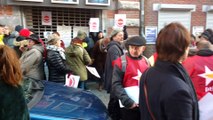 Mafestation Devant le Plaza Art à Mons.Video Eric Ghislain