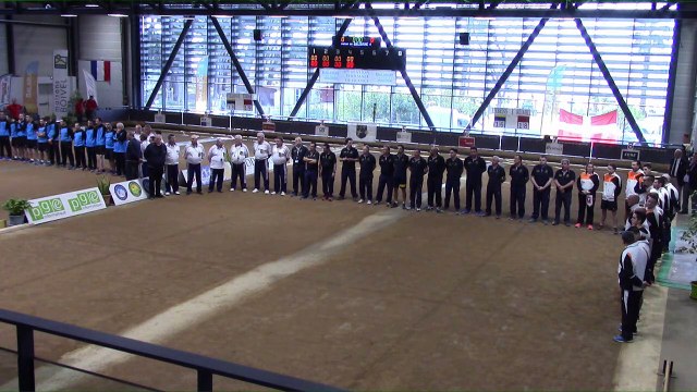 Présentation des équipes, finale Elite 2 Montélimar contre Tarare et finale National 3 Eybens contre Rumilly, France Clubs 2018, Balaruc-les-Bains 2018