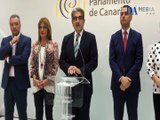 Declaraciones de los portavoces políticos en el Parlamento de Canarias