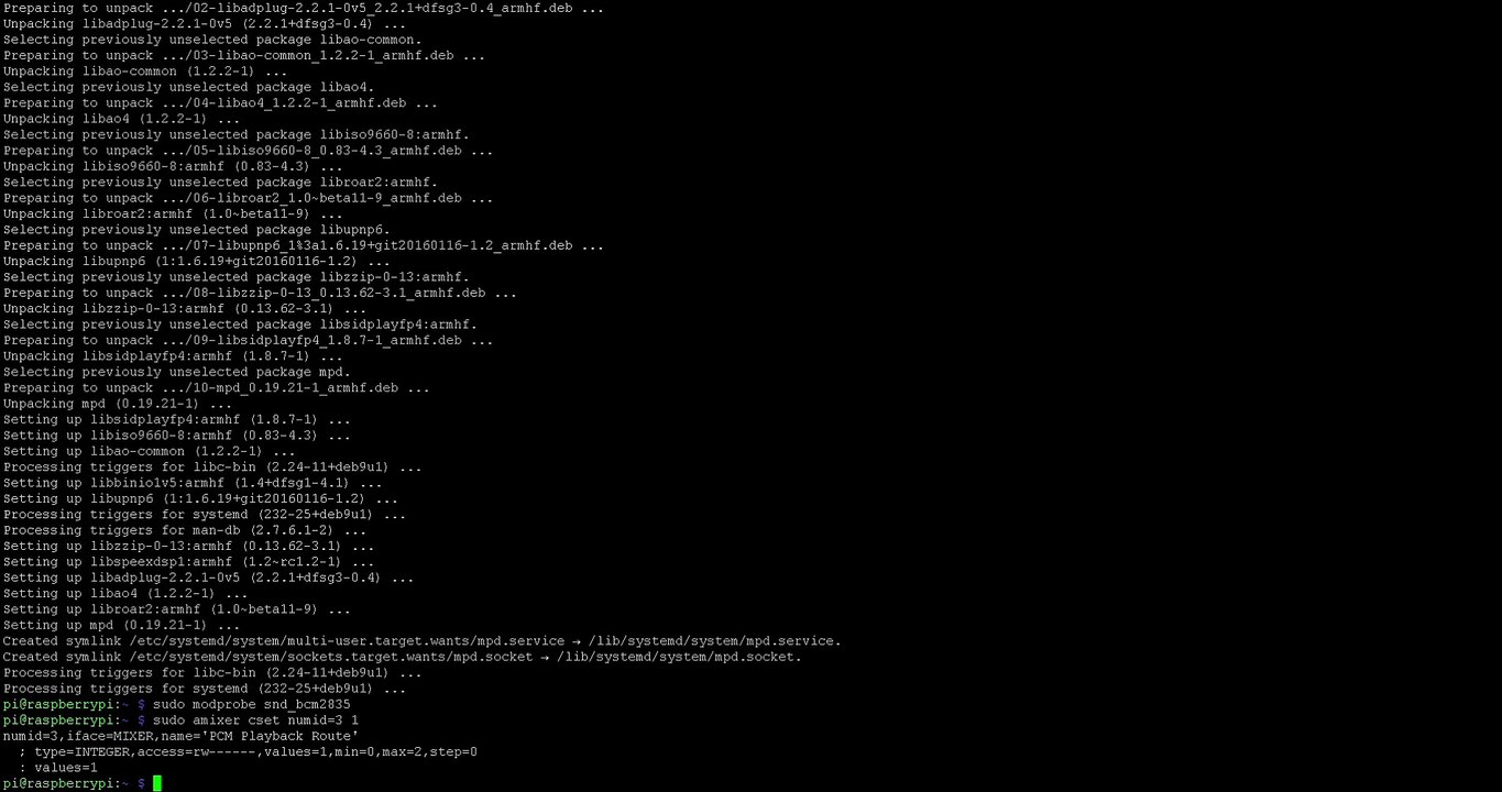 How to mpd installieren Raspbian Stretch