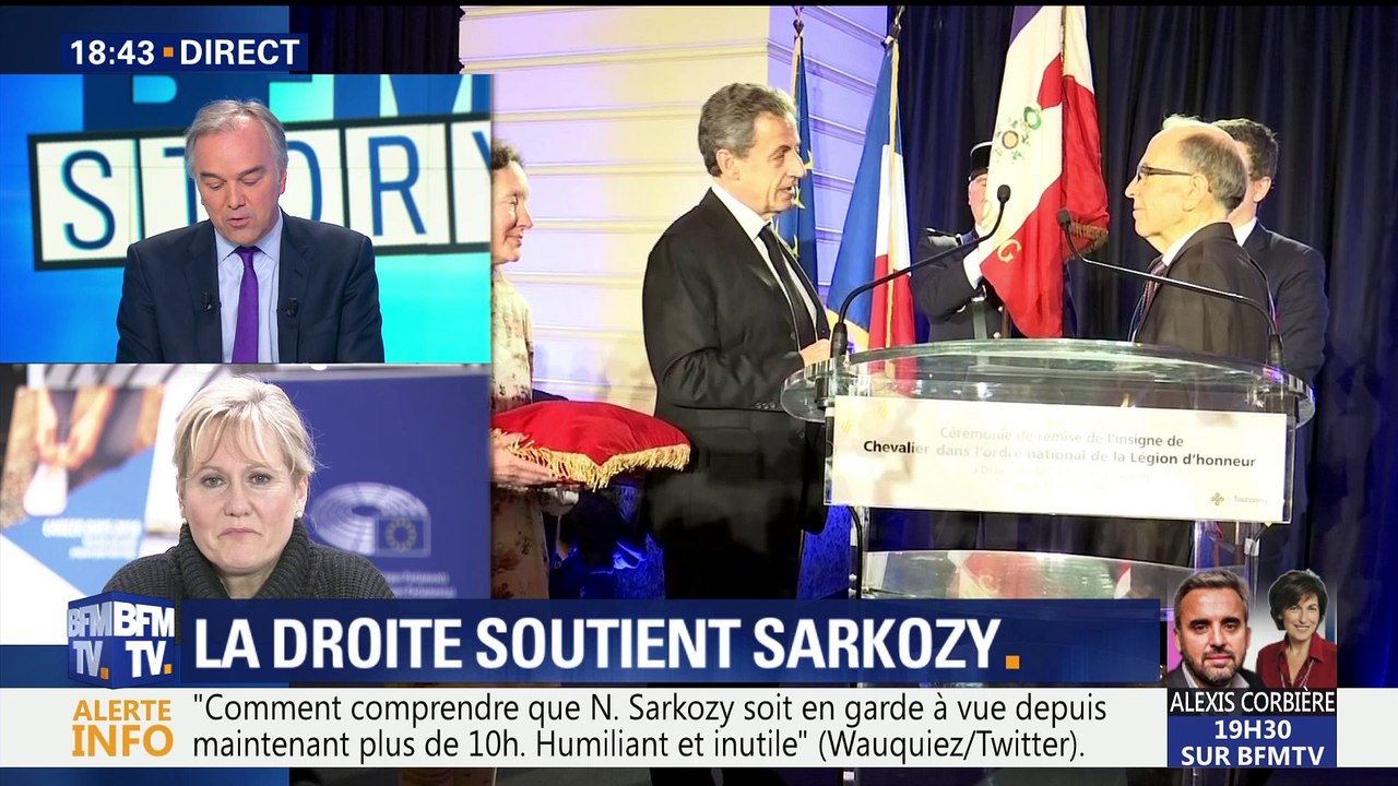 Garde à vue de Nicolas Sarkozy: "Je trouve ça étonnant, il ne s'est jamais dérobé à la justice", Nadine Morano