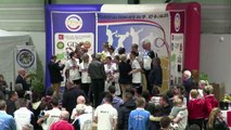 Podiums, finale Elite F Bièvre Isère contre Saint-Vulbas et finale Elite CRO Lyon contre Saint-Vulbas, France Clubs 2018, Balaruc-les-Bains 2018